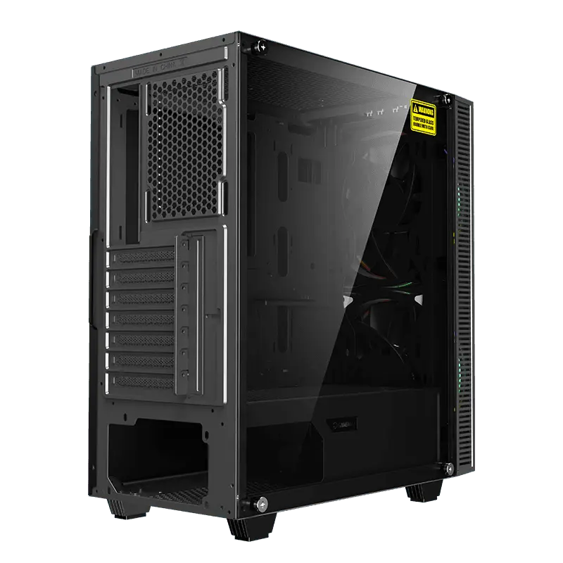 Carcasă PC Gamemax BLACK HOLE Midi-Tower Negru