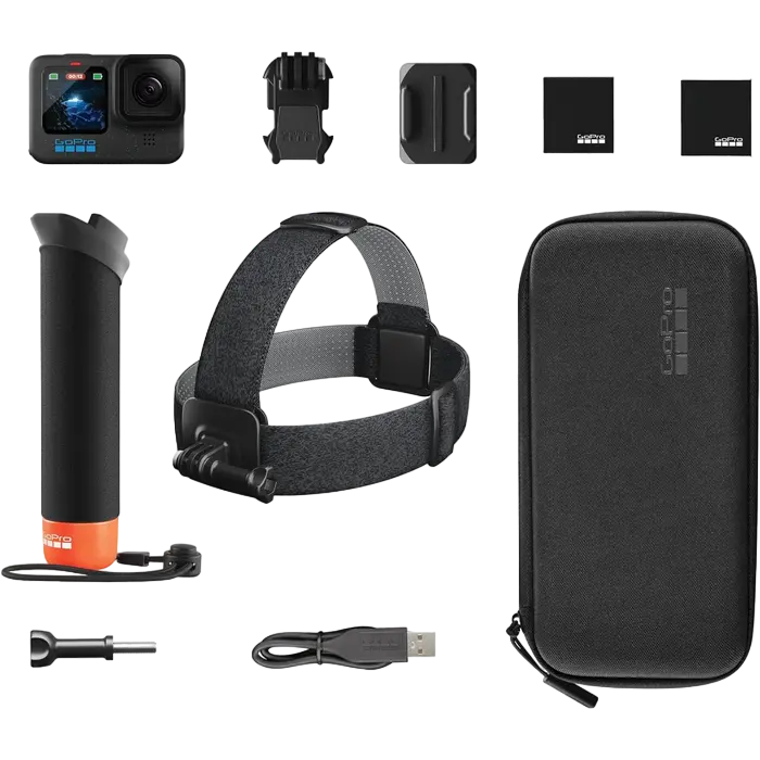 Экшн-камера GoPro Hero 12 + Enduro + Head Strap + Handler Floating Черный