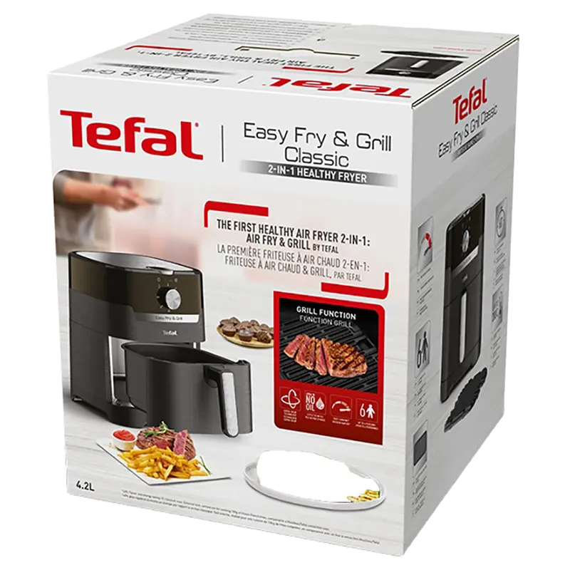 Мультипечь Tefal Easy Fry & Grill Черный