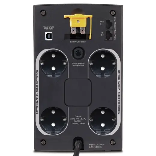 Источник бесперебойного питания APC BX1400U-GR Черный