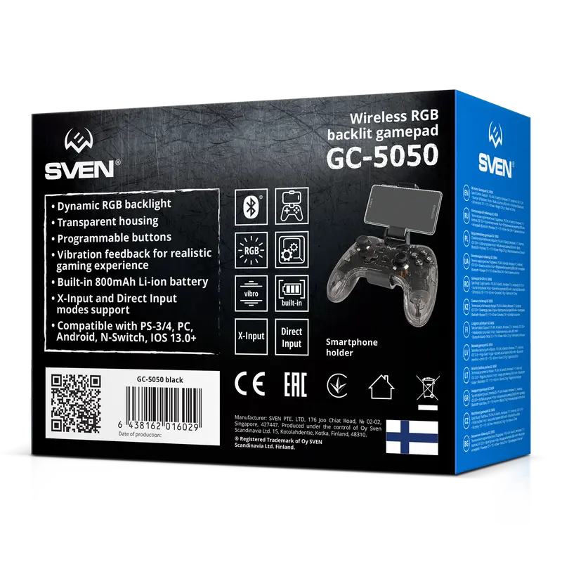 Геймпад SVEN GC-5050 Черный | Прозрачный