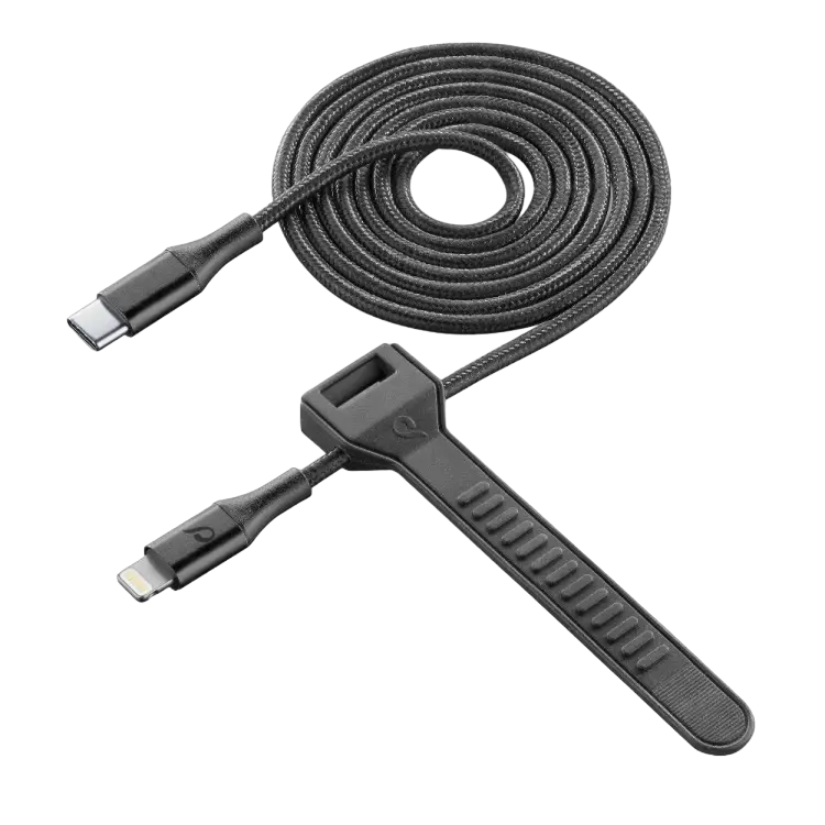 Cablu încărcare și sincronizare Cellularline Satellite MFI Negru