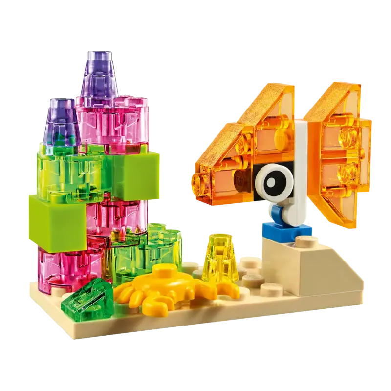 Конструктор LEGO Creative Transparent Bricks Разноцветный