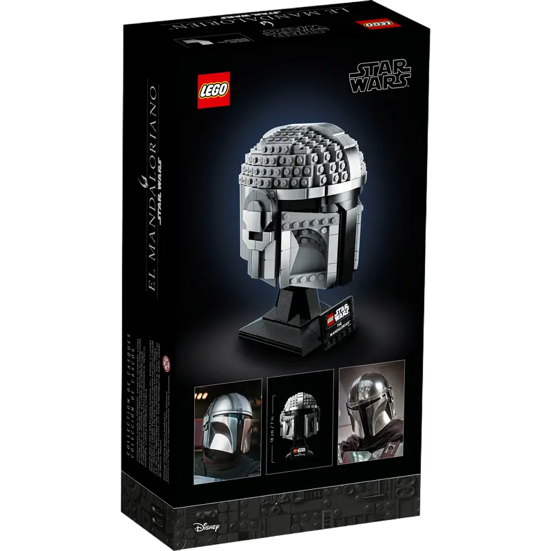 Конструктор LEGO The Mandalorian™ Helmet Серый