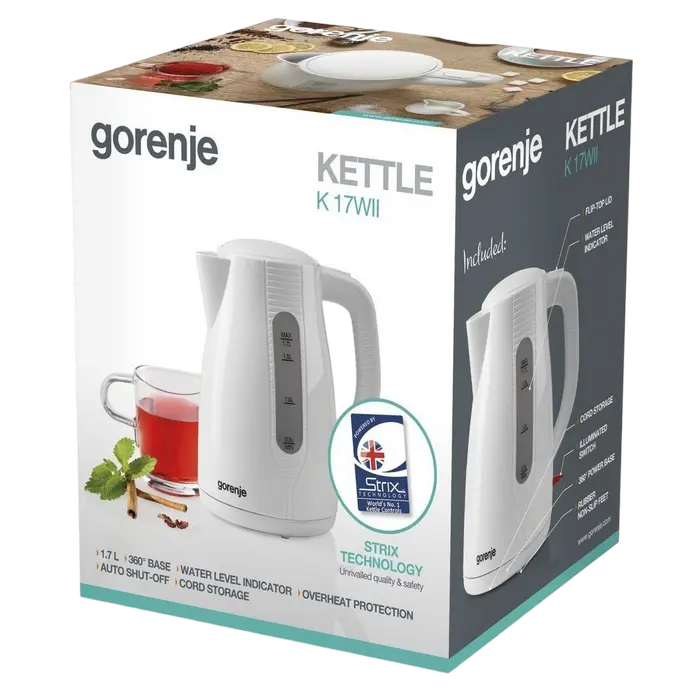 Fierbător electric Gorenje K17WII Alb