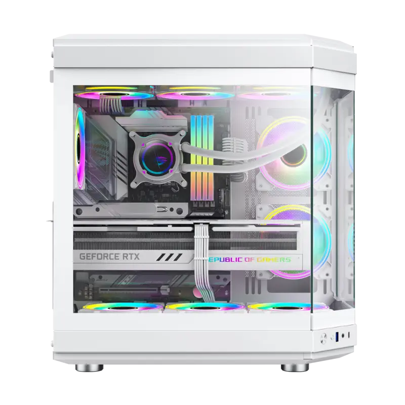 Carcasă PC Gamemax HYPE WH Midi-Tower Alb
