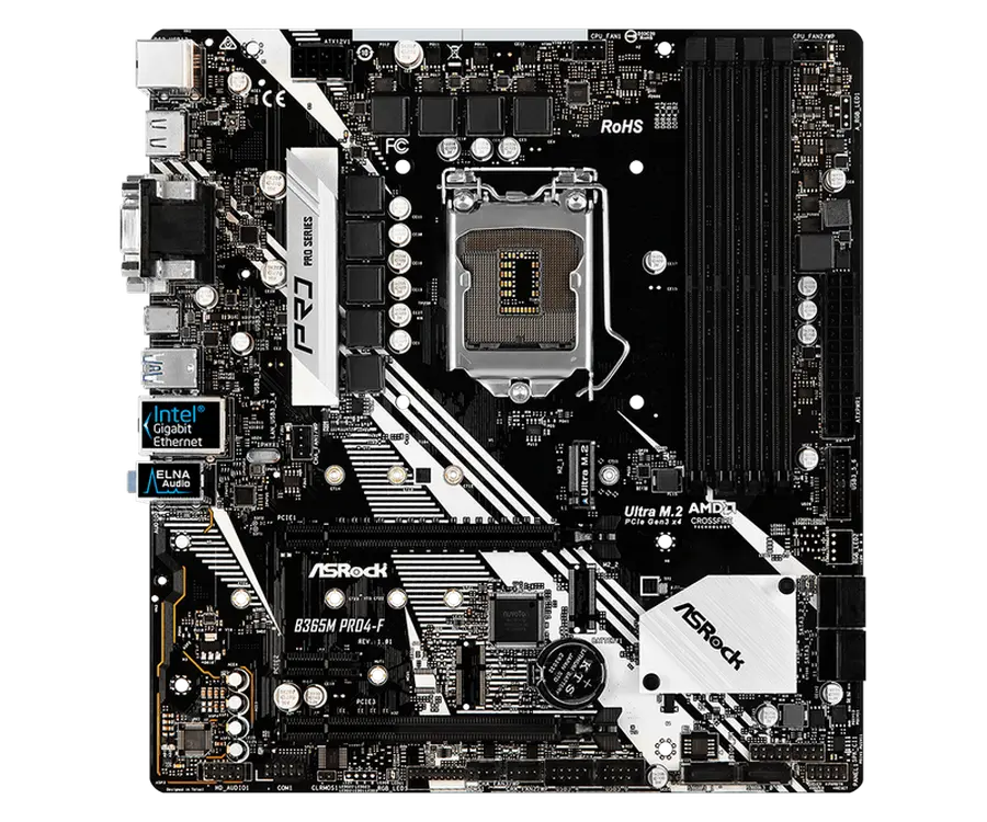 Материнская плата ASRock B365M PRO4-F LGA1151 Micro-ATX