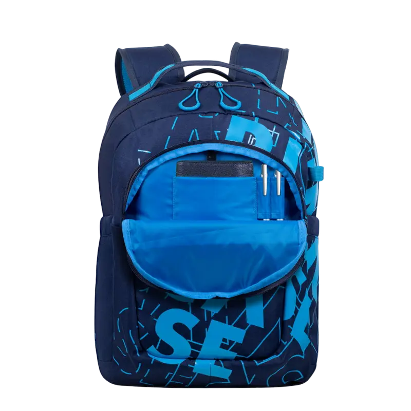 Rucsac zilnic Rivacase Heide Albastru închis/Albastru deschis