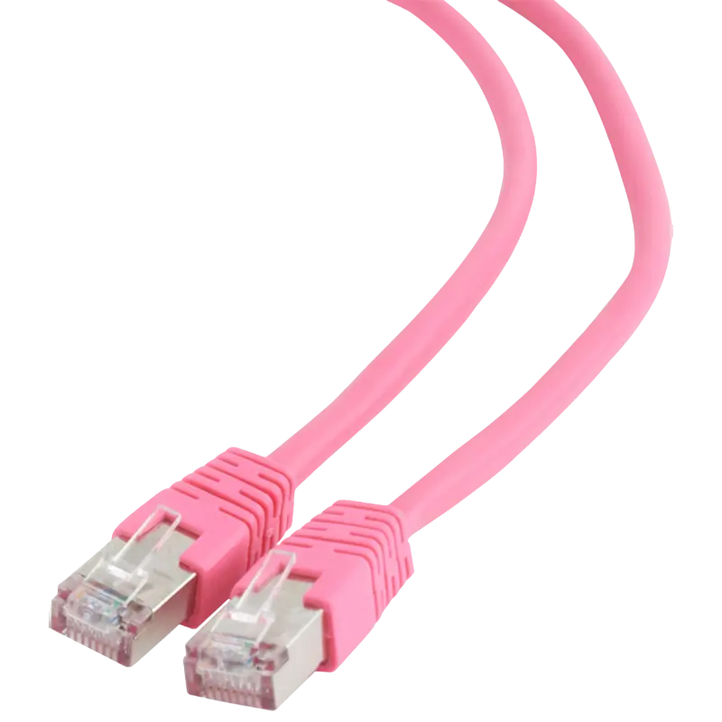 Патч-корд Cablexpert PP6-1M/RO Розовый