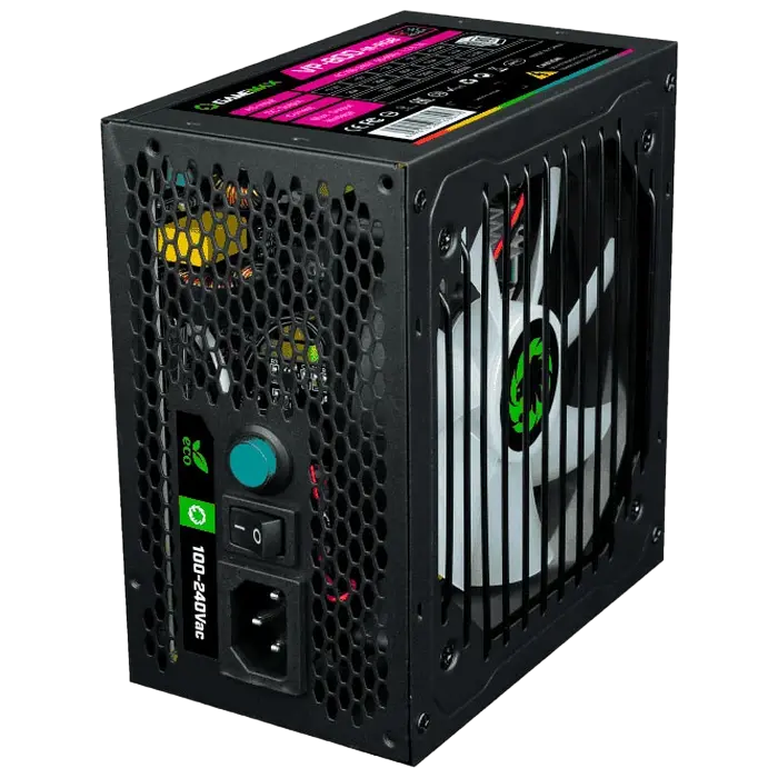 Tip Блок питания для компьютеров Gamemax VP-800-RGB ATX Черный