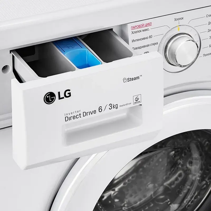 Mașină de spălat cu uscător LG F1296CDS0 Alb