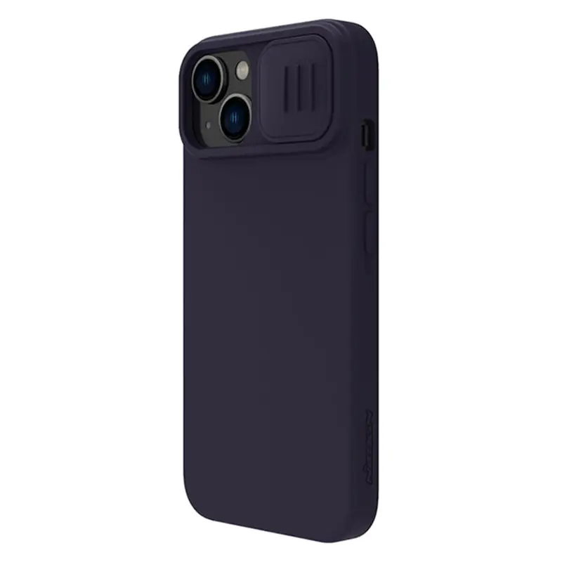 Husă Nillkin Apple iPhone 14 CamShield Silky Silicone Camshield Violet închis