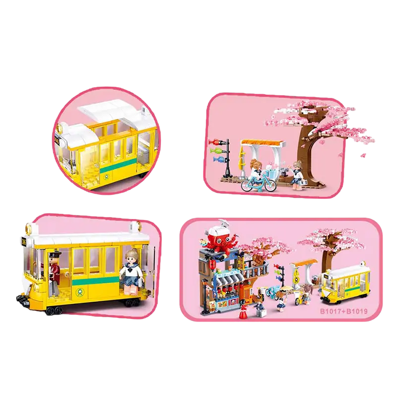 Конструктор Sluban Girls Dream - Tram in The City Center Разноцветный