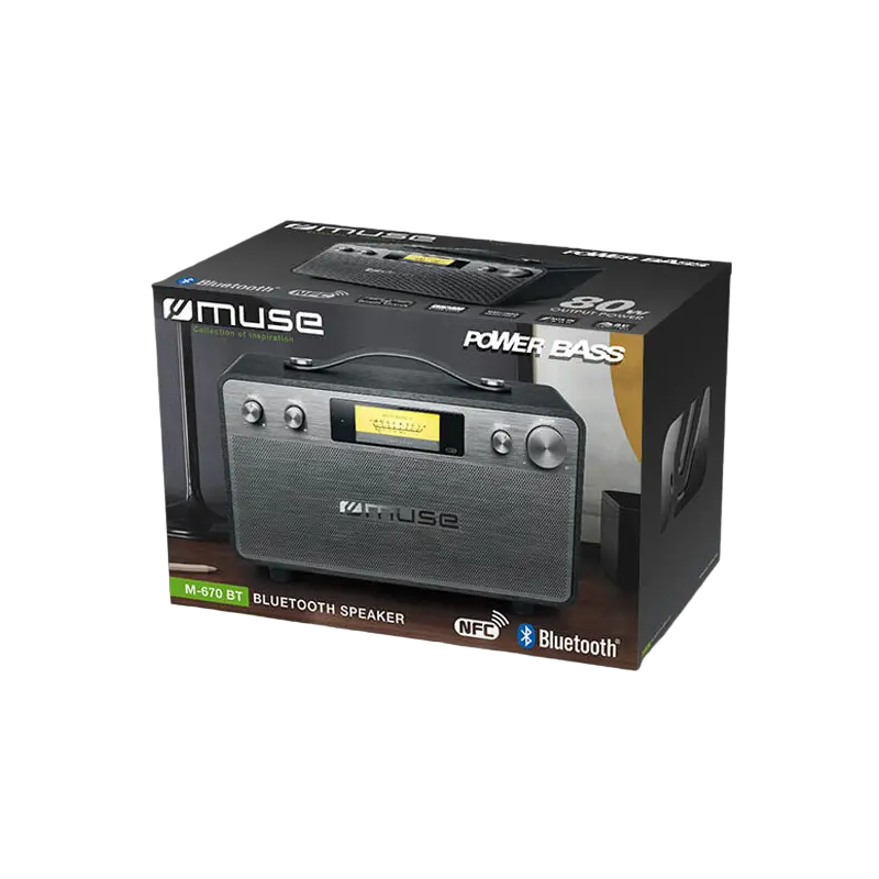 Беспроводные колонки для дома MUSE M-670 BT Чёрный