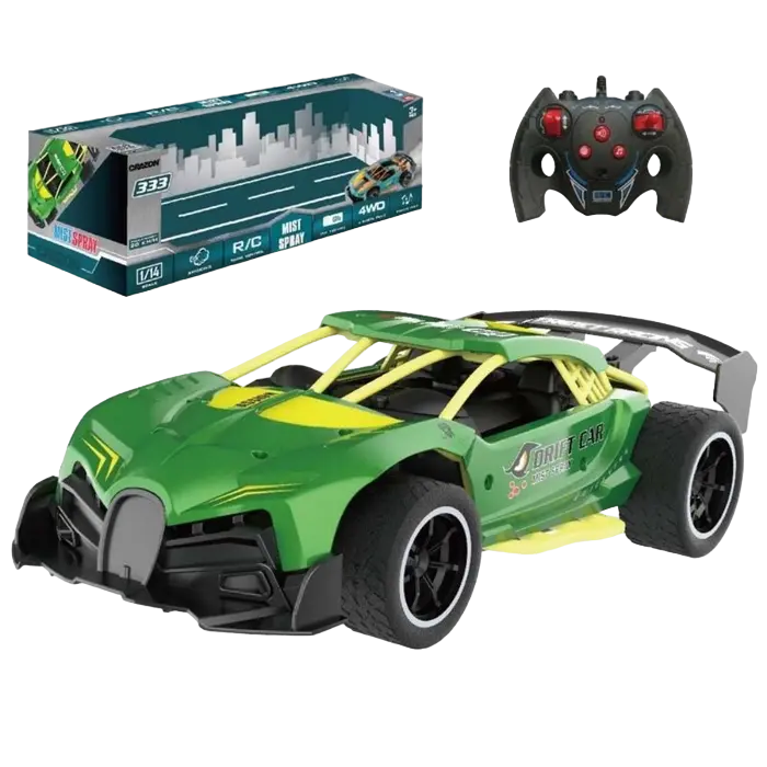 Jucărie cu telecomandă Crazon Smoking Car Verde