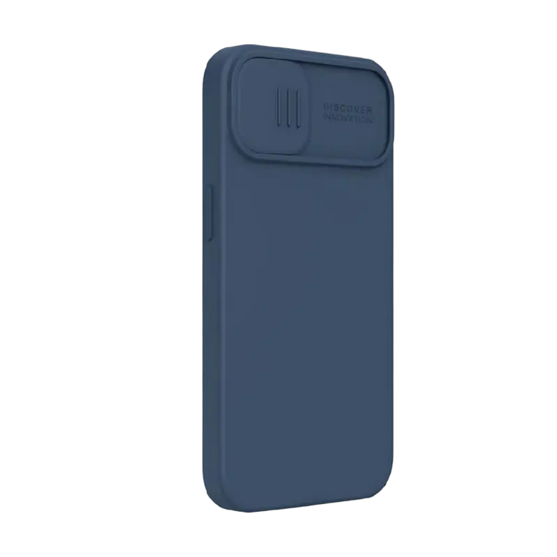 Чехол Nillkin Apple iPhone 13 CamShield Silky Silicone Camshield Темно-синий