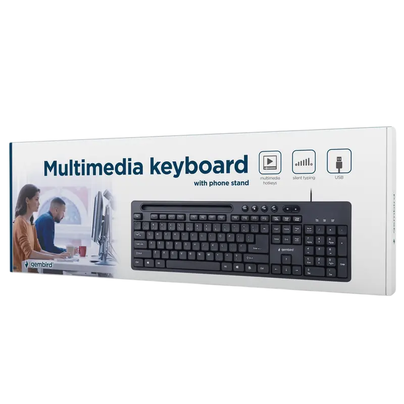 Клавиатура Gembird KB-UM-108 Мембрана Черный