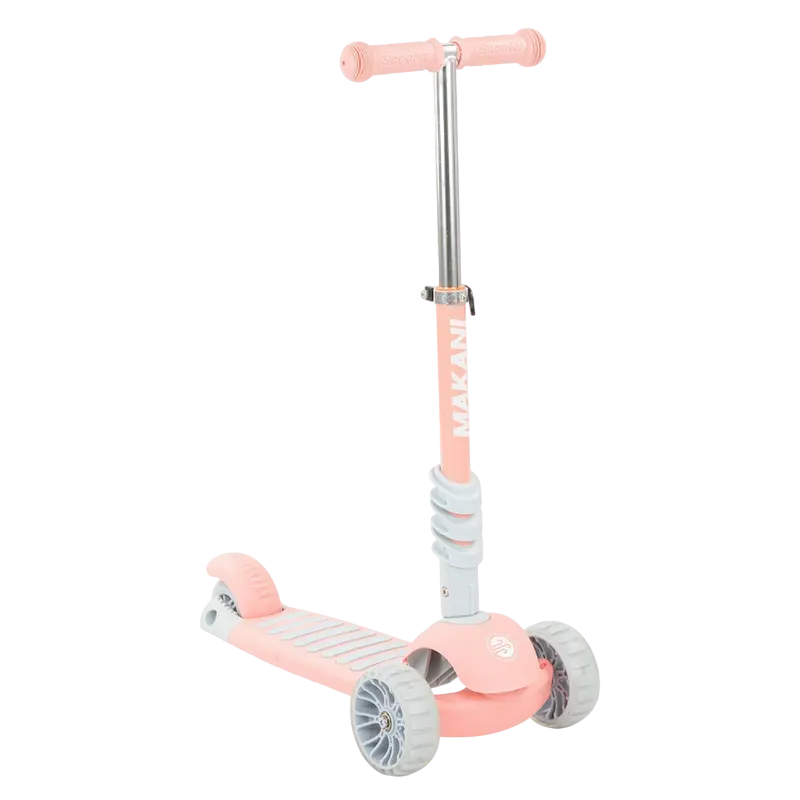 Детский 3-колесный самокат Makani BonBon Розовый