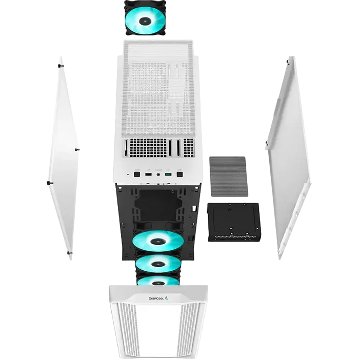 Компьютерный корпус Deepcool CC560 WH Midi-Tower Белый