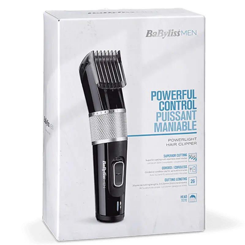 Машинка для стрижки BaByliss E973E Чёрный | Серебристый