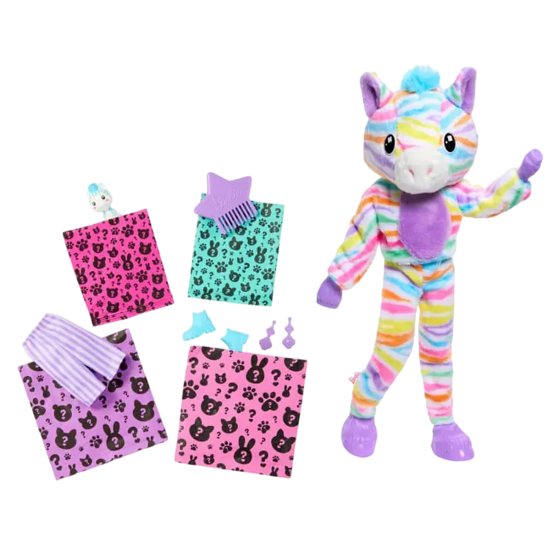 Barbie Cutie Reveal Color Dreams Series Zebra