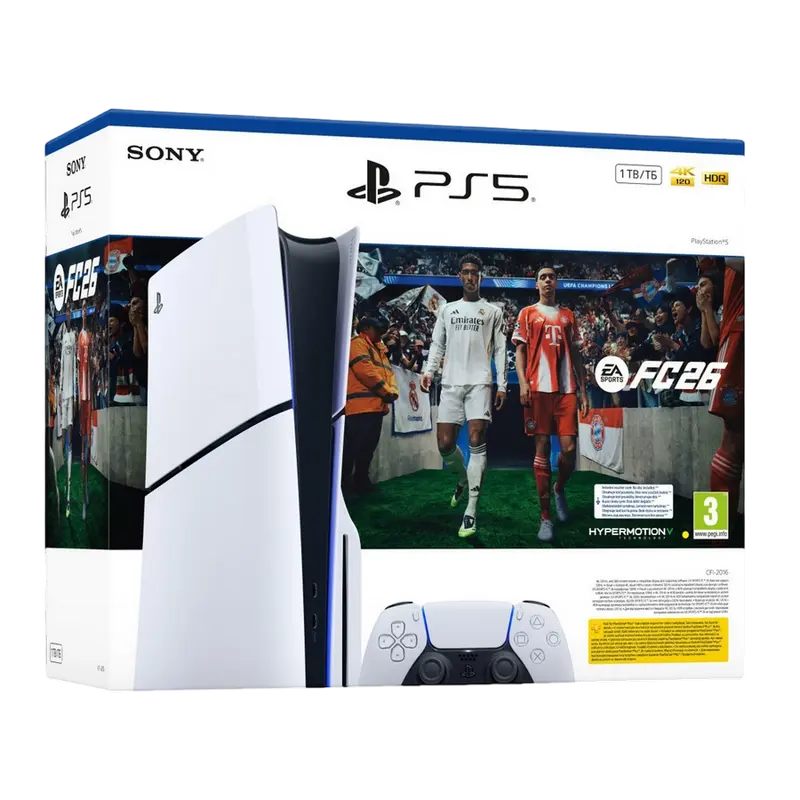Игровая консоль SONY PlayStation 5 Slim Disc Edition + FC26 Белый