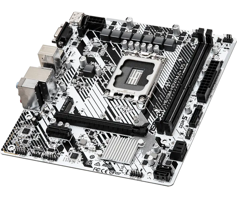 Материнская плата ASRock H610M-HDV/M.2+ D5 LGA1700 Micro-ATX