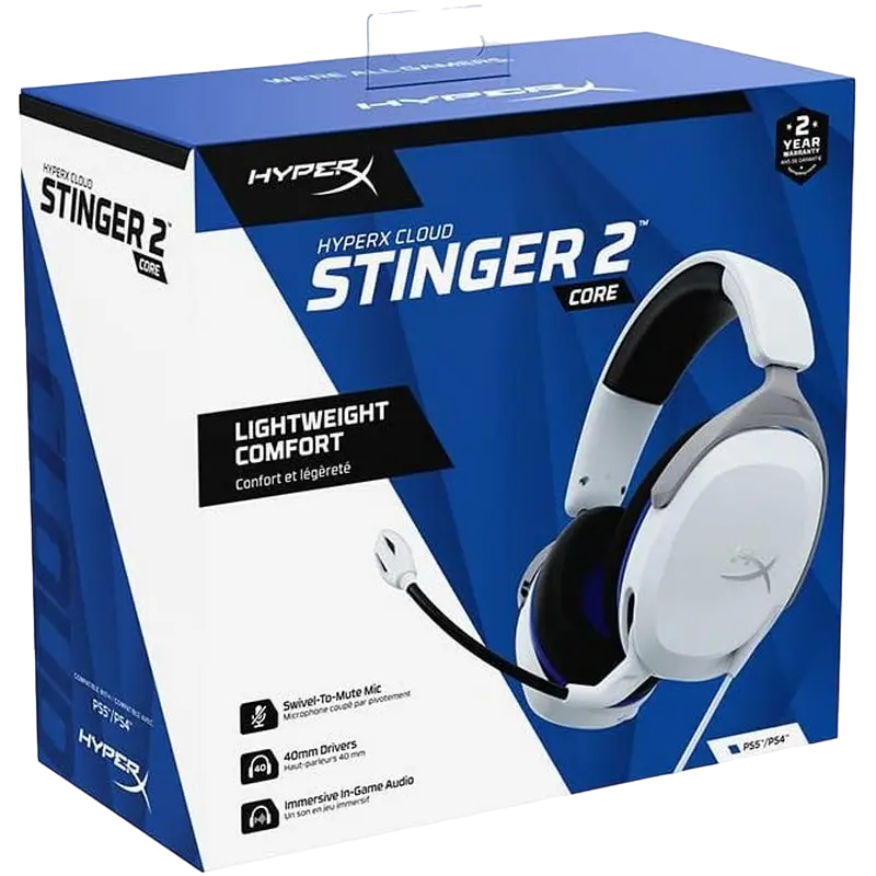 Căști HyperX Cloud Stinger 2 Core Alb