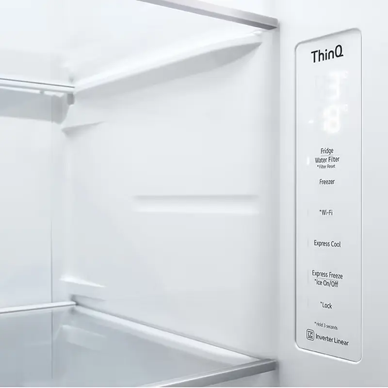 Холодильник LG GSXV80PZLE Серебристый