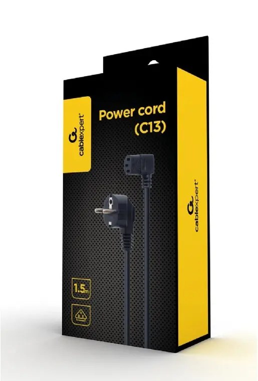 Шнур питания Cablexpert PC-186A-VDE1B-1.5M Черный