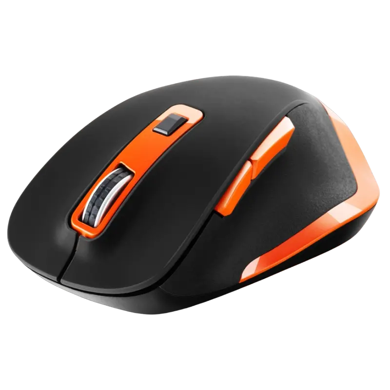 Mouse Wireless Canyon MW-14 Fără fir Negru/Portocaliu