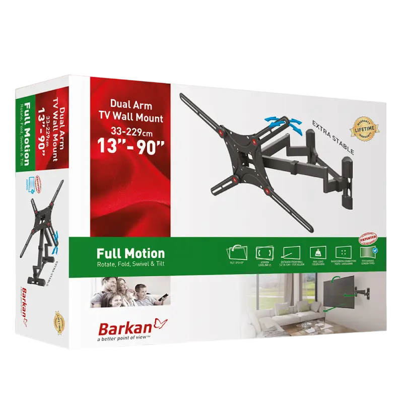 Кронштейн для телевизора BARKAN BM464L Черный