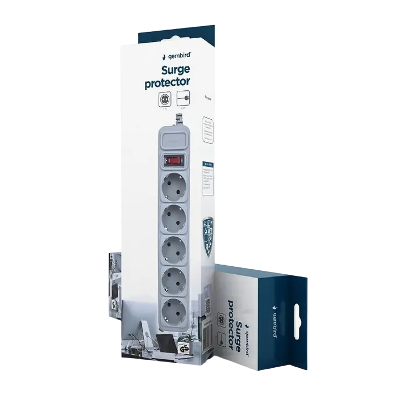 Prelungitor electric Gembird GMB SPG6-B-10C Alb