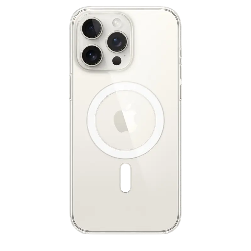 Чехол Apple iPhone 15 Pro Max Clear Case MagSafe Clear Case с MagSafe Прозрачный