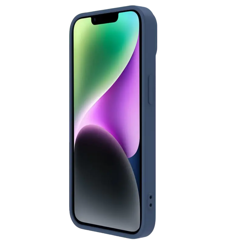 Husă Nillkin Apple iPhone 15 CamShield Silky Silicone CamShield Silky Albastru Marin