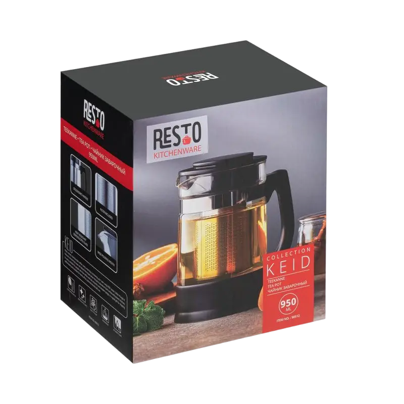 Ceainic cu infuzor RESTO 90513 Keid Negru