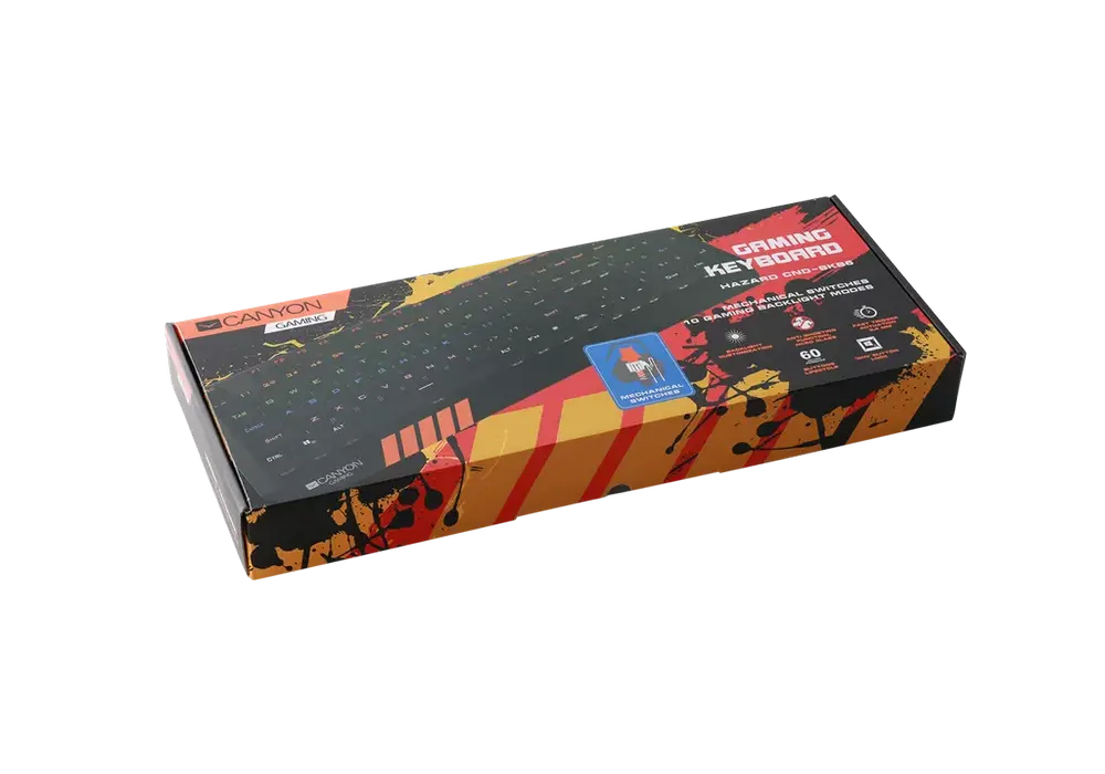 Tastatură Canyon Hazard Mecanic Negru