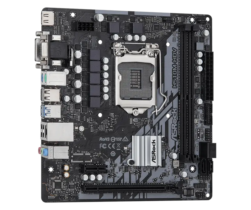 Материнская плата ASRock H510M-HDV R2.0 LGA1200 Micro-ATX