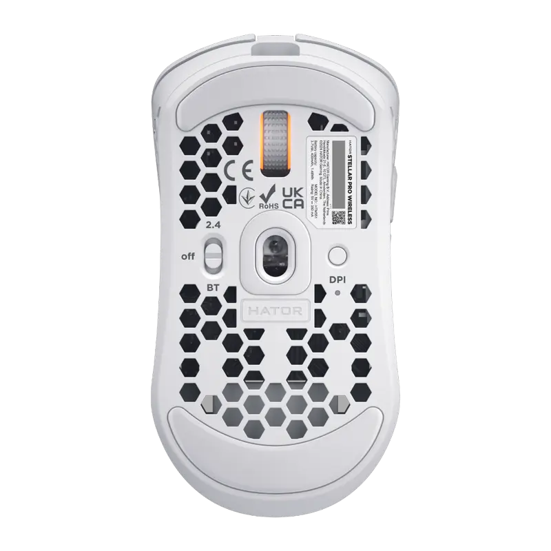 Игровая мышь HATOR Stellar PRO Проводное,Беспроводное Белый