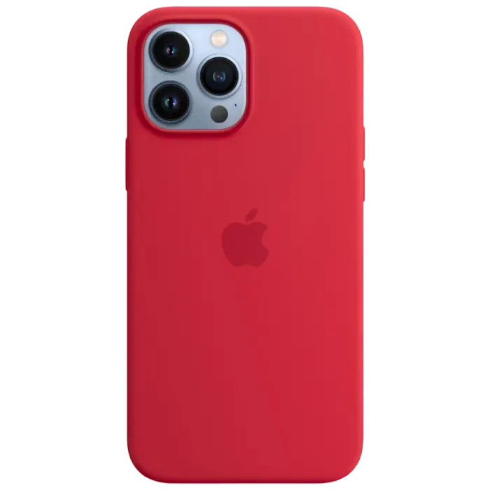Чехол Apple iPhone 13 Pro Max Silicone Case MagSafe A2708 Силиконовый Чехол Красный