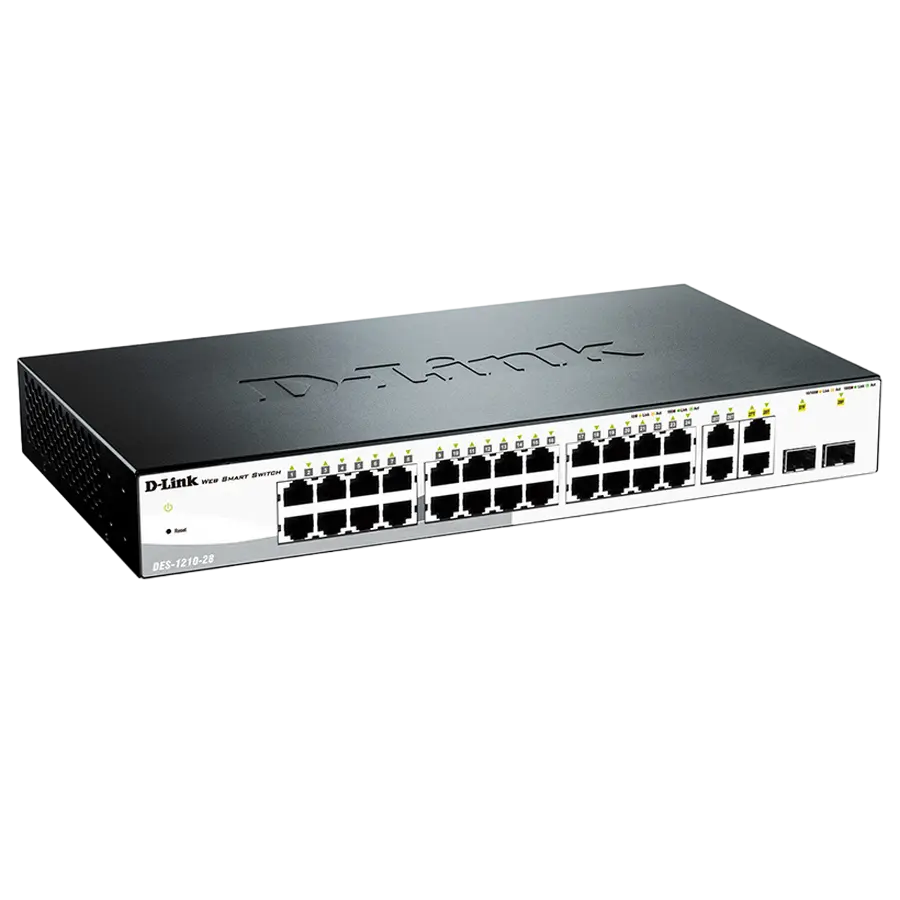 Сетевой коммутатор D-Link DES-1210-28 Черный