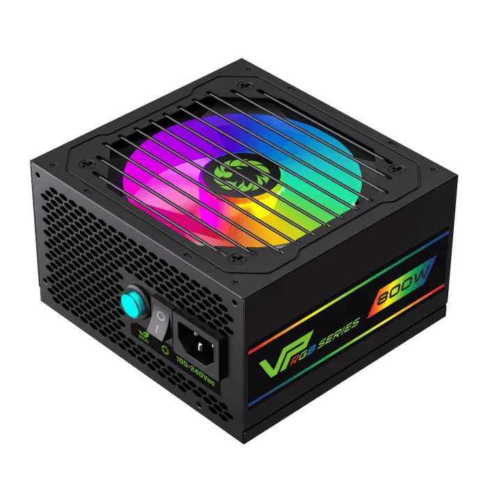 Tip Блок питания для компьютеров Gamemax VP-800-RGB ATX Черный