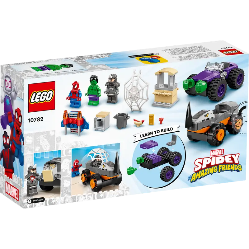 Constructor LEGO Hulk vs. Rhino Truck Showdown Multicolor