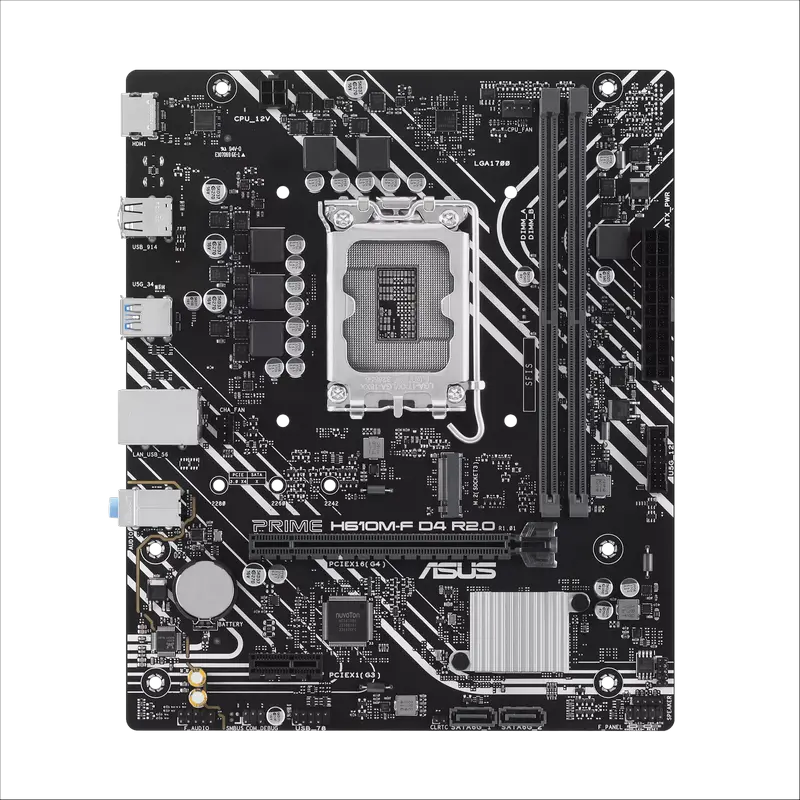 Материнская плата ASUS PRIME H610M-F D4 R2.0 LGA1700 Micro-ATX
