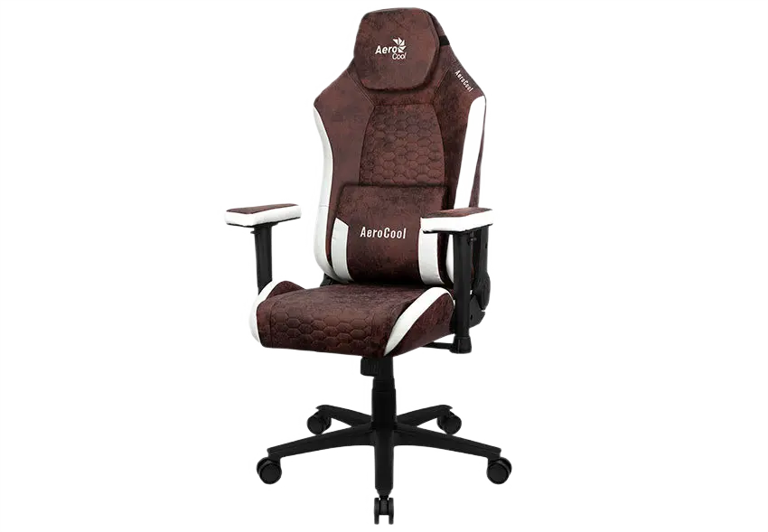 Scaun Gaming AeroCool Crown AeroSuede PU Piele Bordo