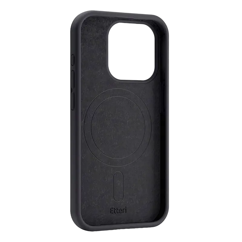 Husă Etteri Apple iPhone 16 Pro Silicone Mag case Silicone Case with MagSafe Negru