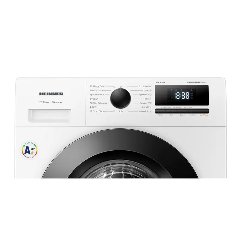 Mașină de spălat Heinner HWM-HME8014IVA20+++ Alb