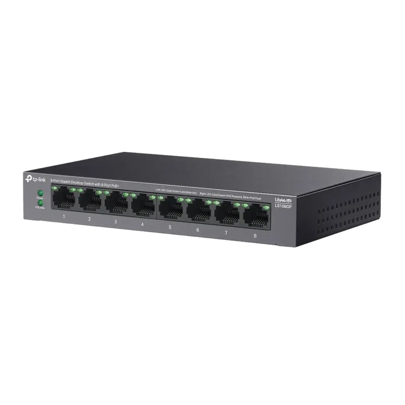 PoE коммутатор TP-LINK Desktop Switch Серый