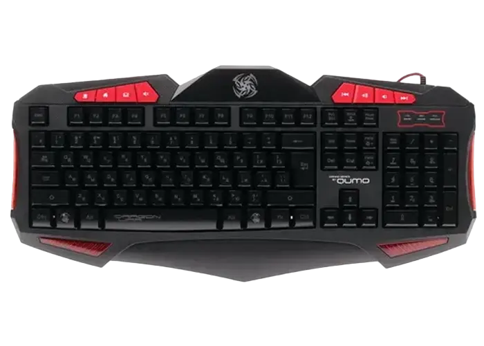 Set Tastatură + Mouse + Mouse Pad QUMO Axe Strike Membrană Negru
