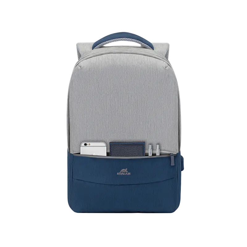 Рюкзак для ноутбука Rivacase Prater Серый/Синий